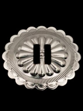 Oval Scalloped Conchos Set Of 4
